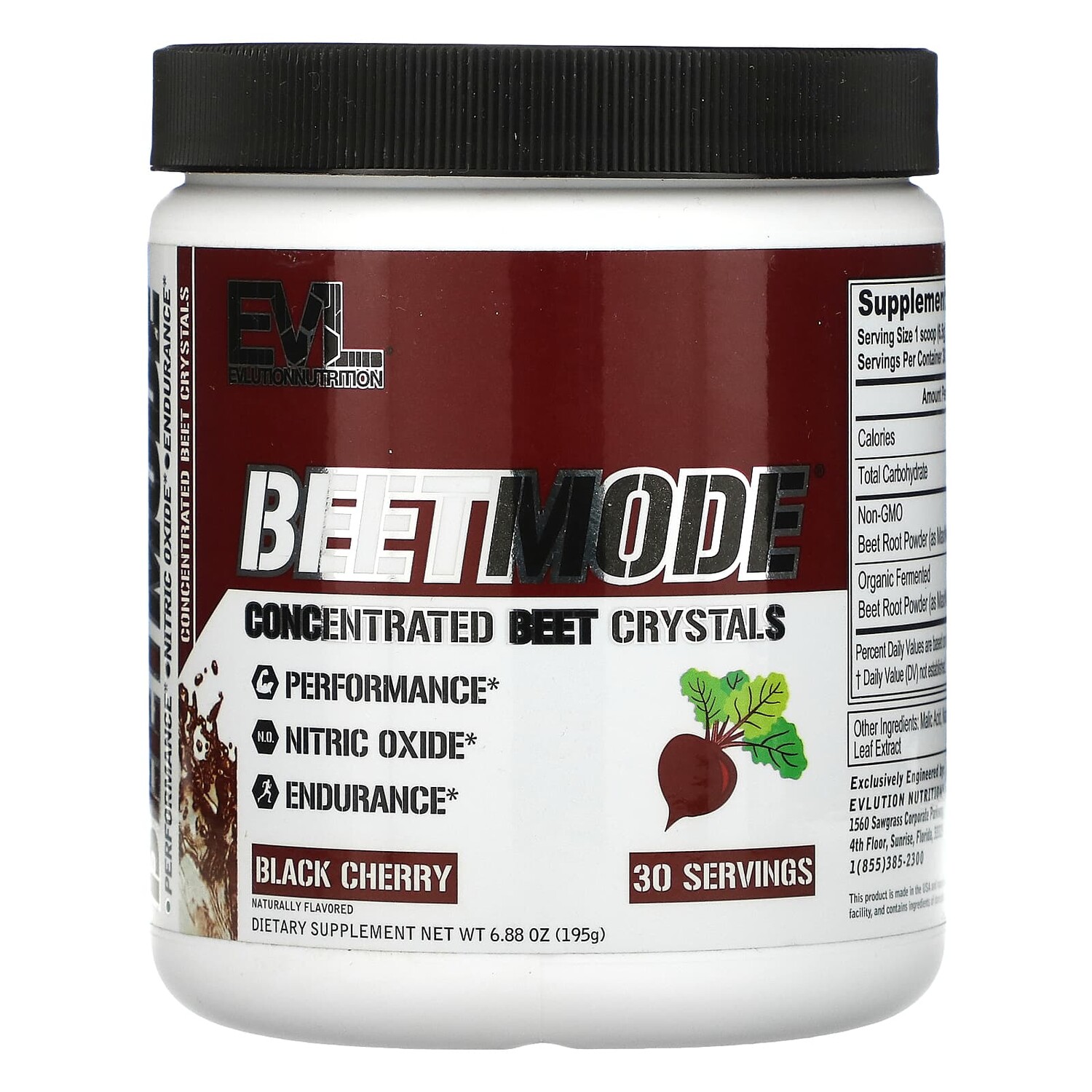 

BeetMode, кристаллы концентрированной свеклы, черешня, 195 г (6,88 унции), EVLution Nutrition
