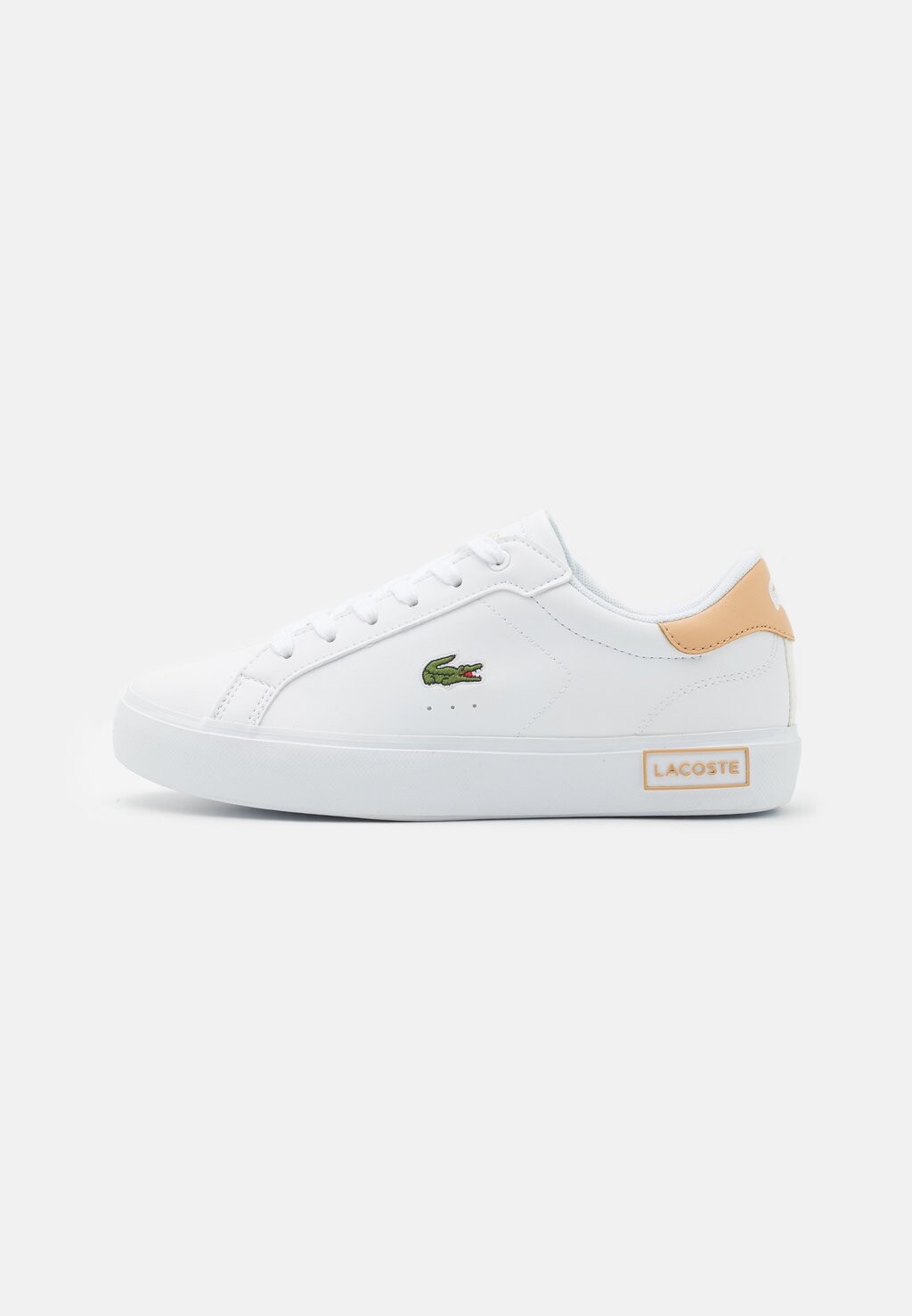 

Полукеды Unisex Lacoste, цвет white/light brown