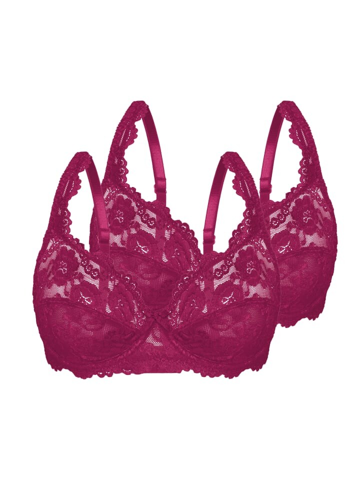 

Бюстгальтер на косточках Sassa 2er Pack, цвет beaujolais