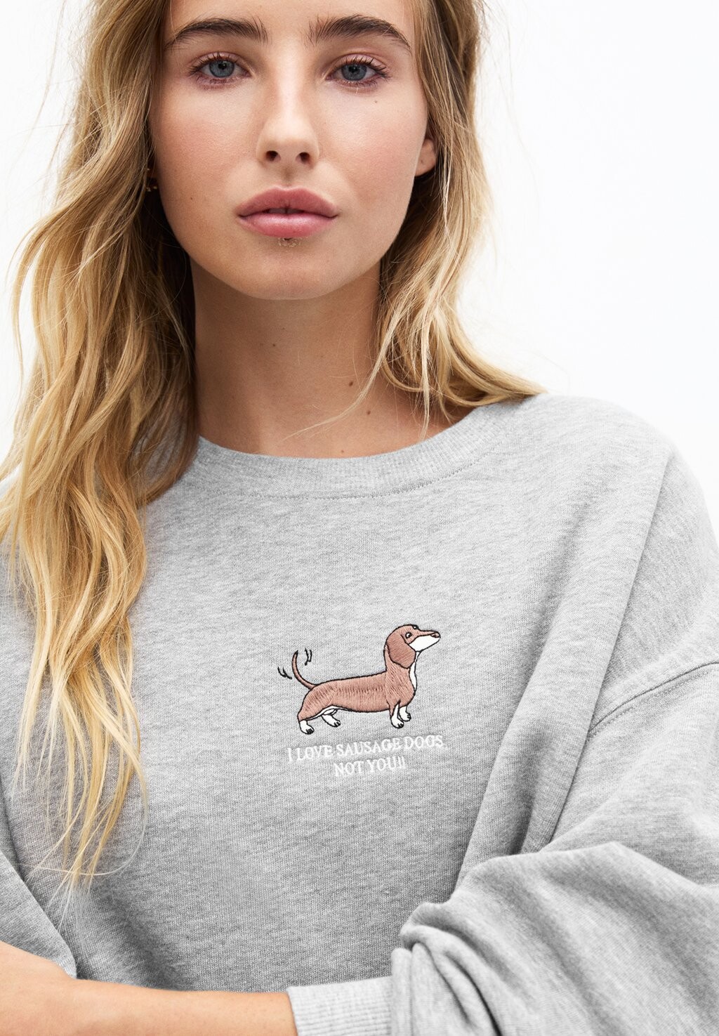 

Толстовка DOG PULL&BEAR, серый
