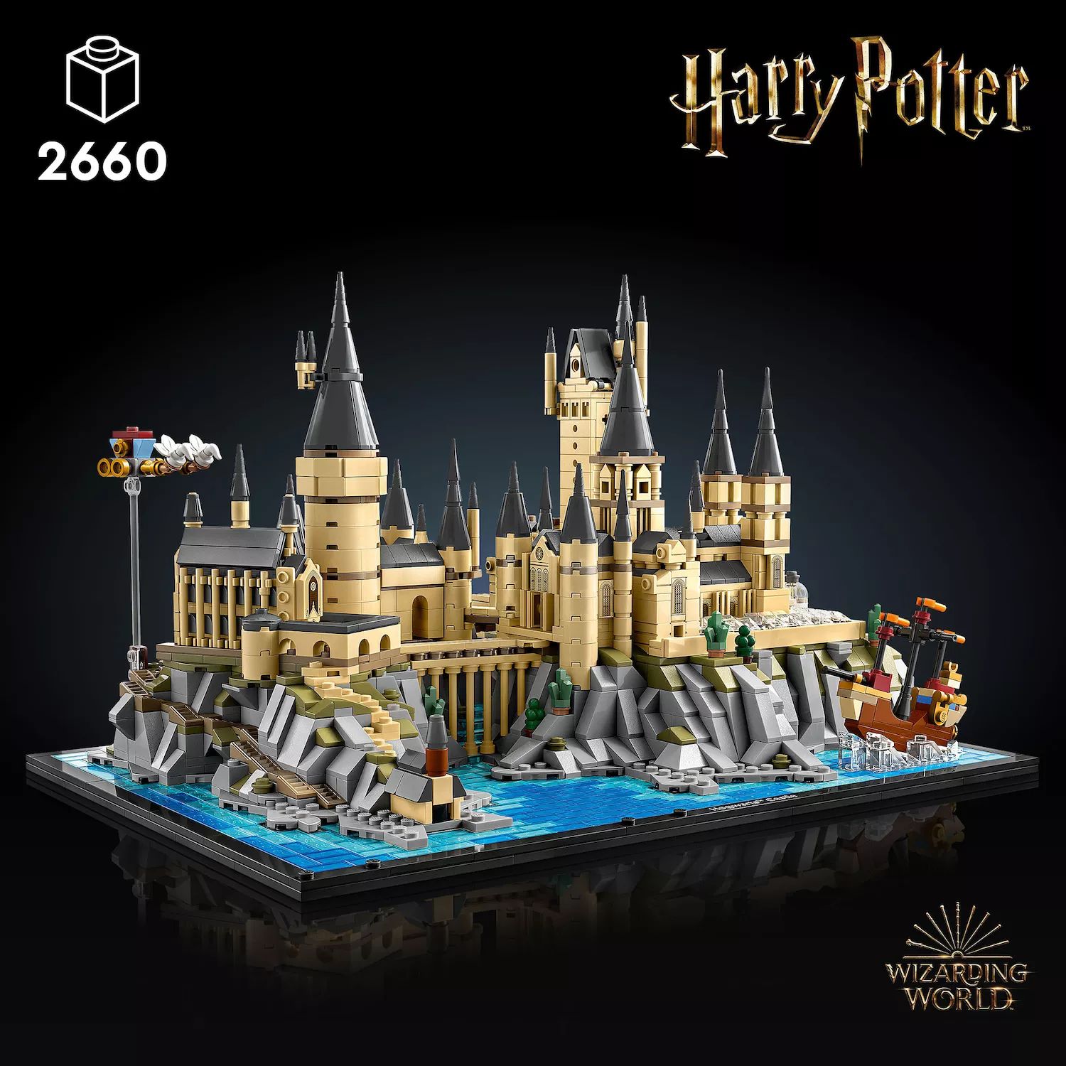 Набор волшебных зданий «Замок и территория Хогвартса» LEGO Harry Potter  76419 (2660 деталей) LEGO – купить с доставкой из-за рубежа через платформу  «CDEK.Shopping»