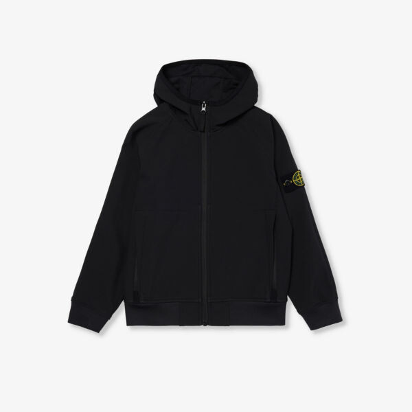

Куртка свободного кроя из эластичной ткани с логотипом, 4–14 лет Stone Island, черный