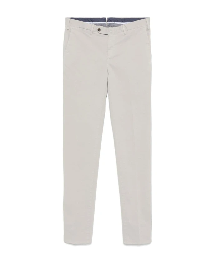 

Узкие брюки из хлопка Pt Torino, серый