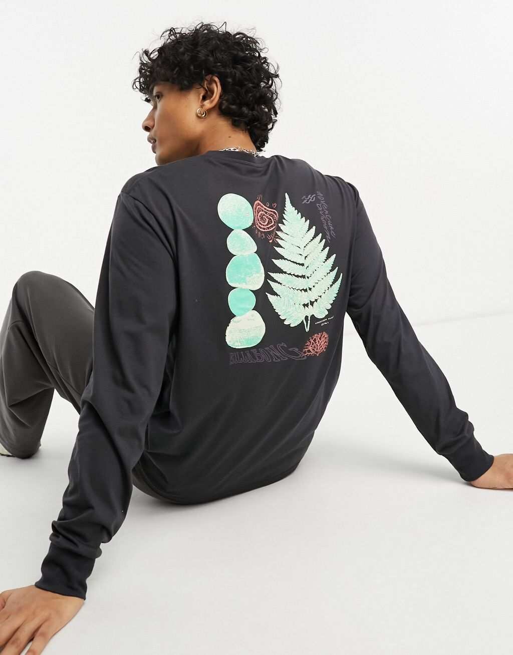 

Черная футболка с длинными рукавами Billabong Balance