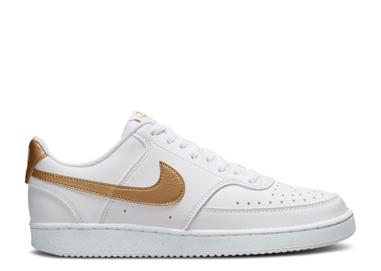 

Кроссовки Nike Wmns Court Vision Low Next Nature 'White Metallic Gold', белый