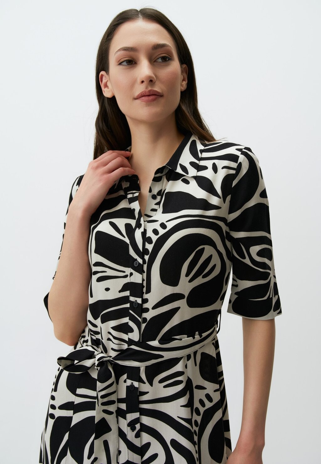 

Платье-рубашка Short Sleeve Patterned Jimmy Key, бей