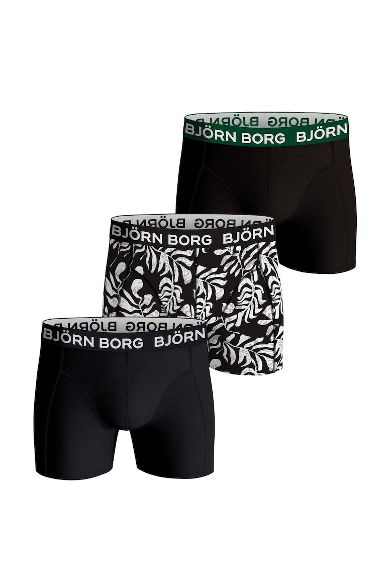 Боксеры с рисунком и без рисунка – 3 пары Björn Borg, черный