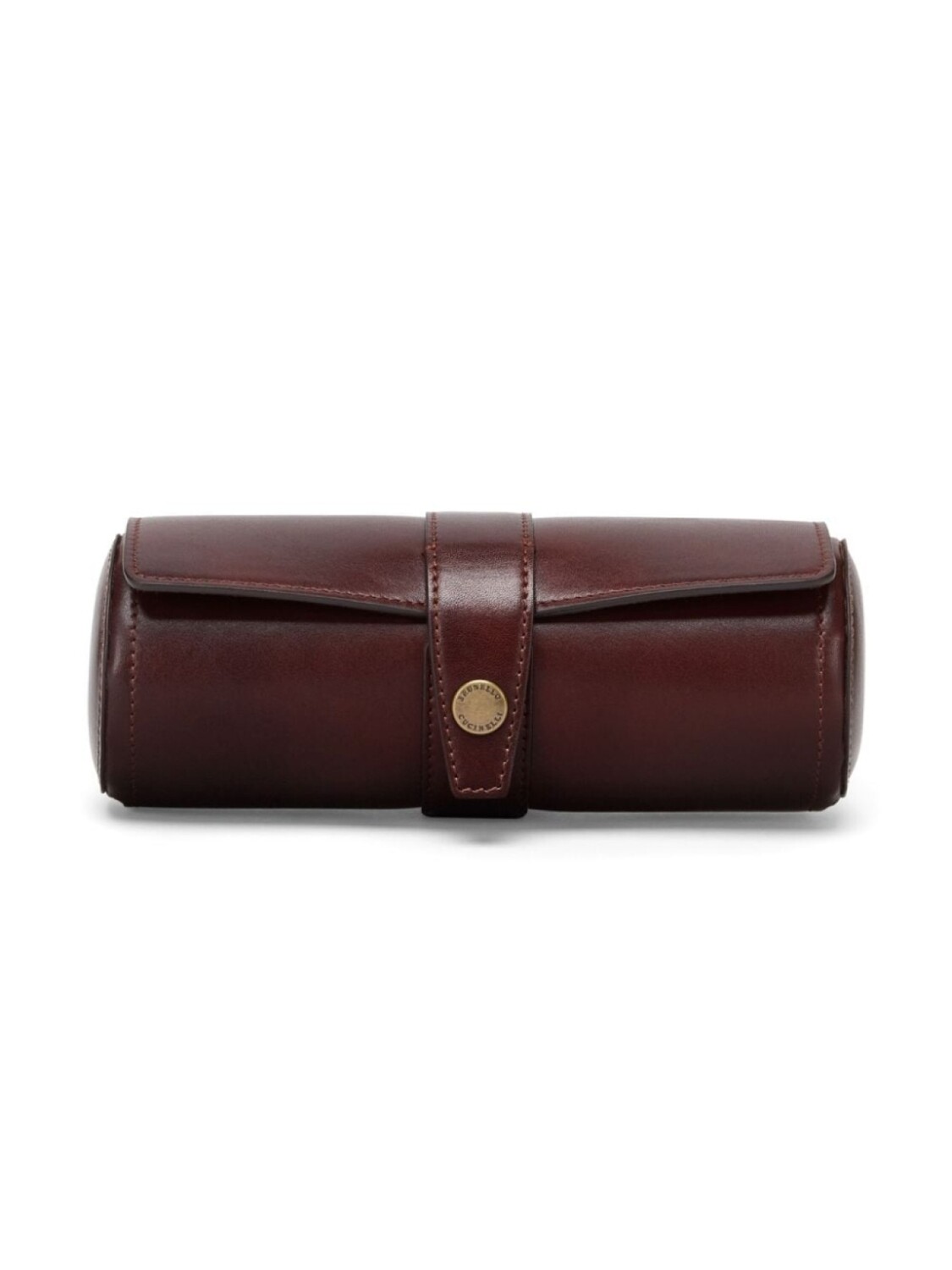 

Brunello Cucinelli кожаный футляр для часов, коричневый