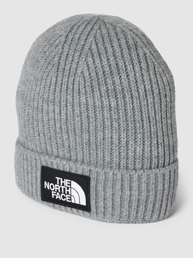 

Шапка с нашивкой-лейблом The North Face, серый