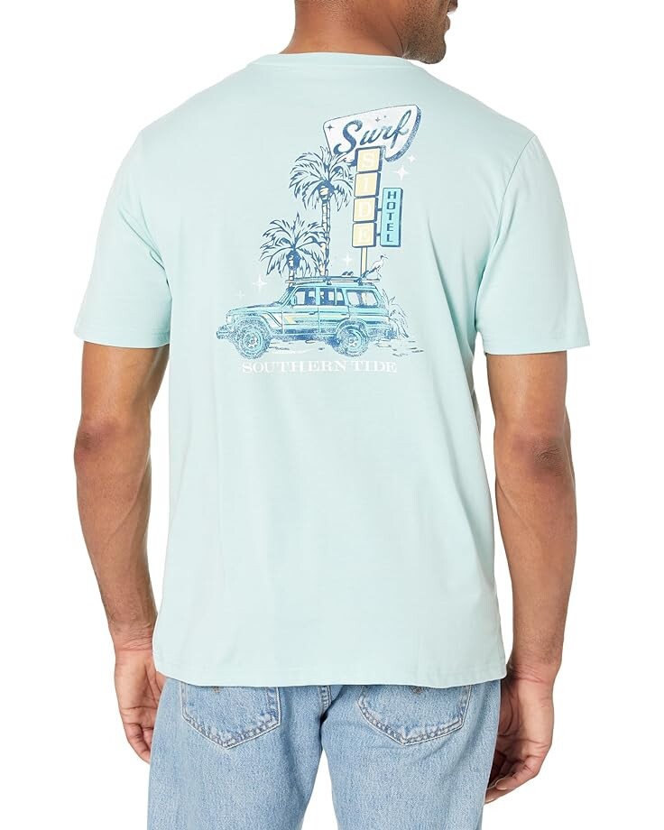 

Футболка Southern Tide Surf Side Hotel Tee, цвет Turquoise Sea