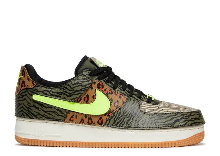 

Кроссовки Nike AIR FORCE 1/1 'ANIMAL PRINT', оливковый, Зеленый