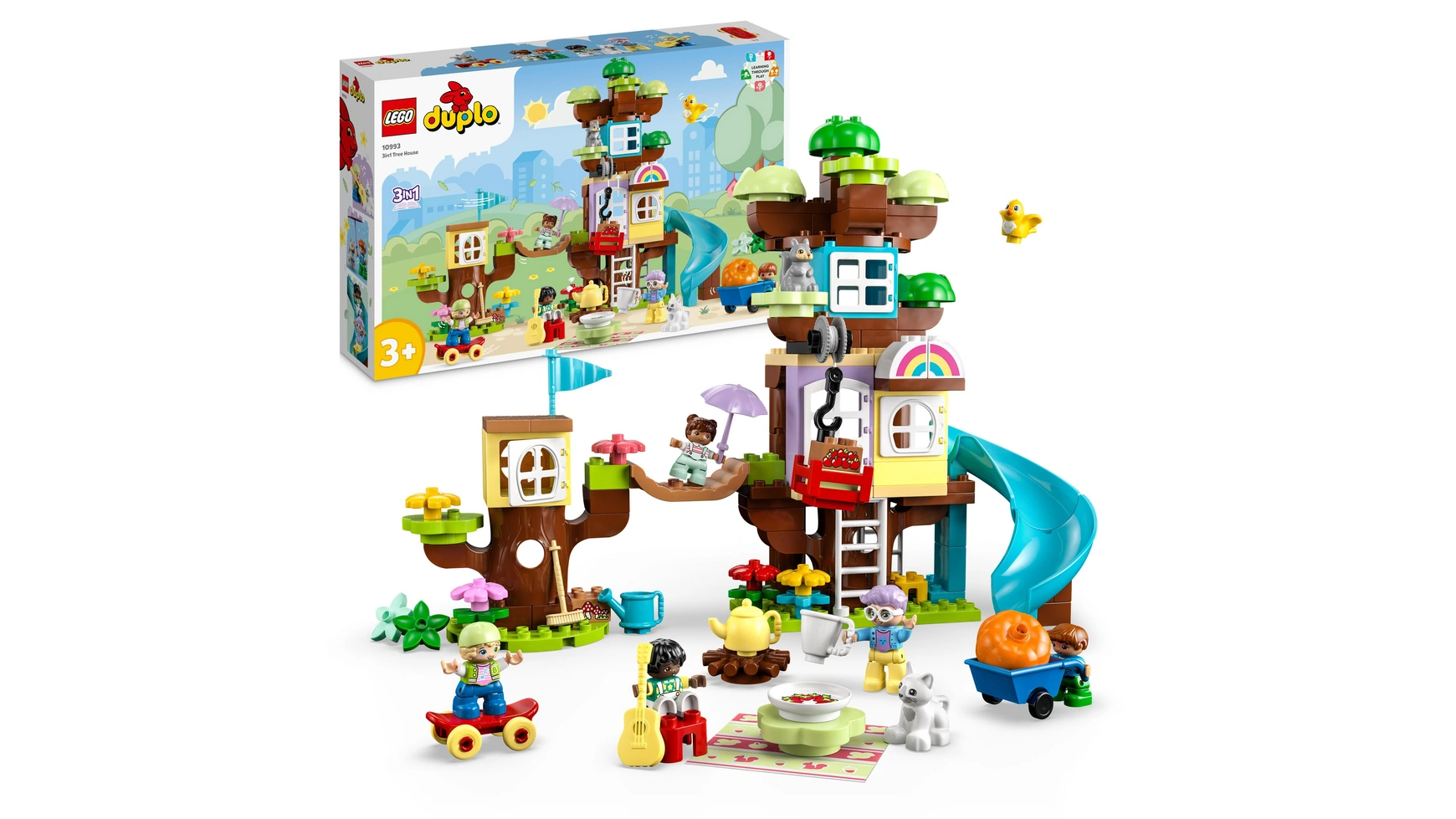 Lego DUPLO Набор игрушек Домик на дереве 3 в 1 для малышей с животными конструктор lego duplo приключения в ванной красная панда на плоту 10964