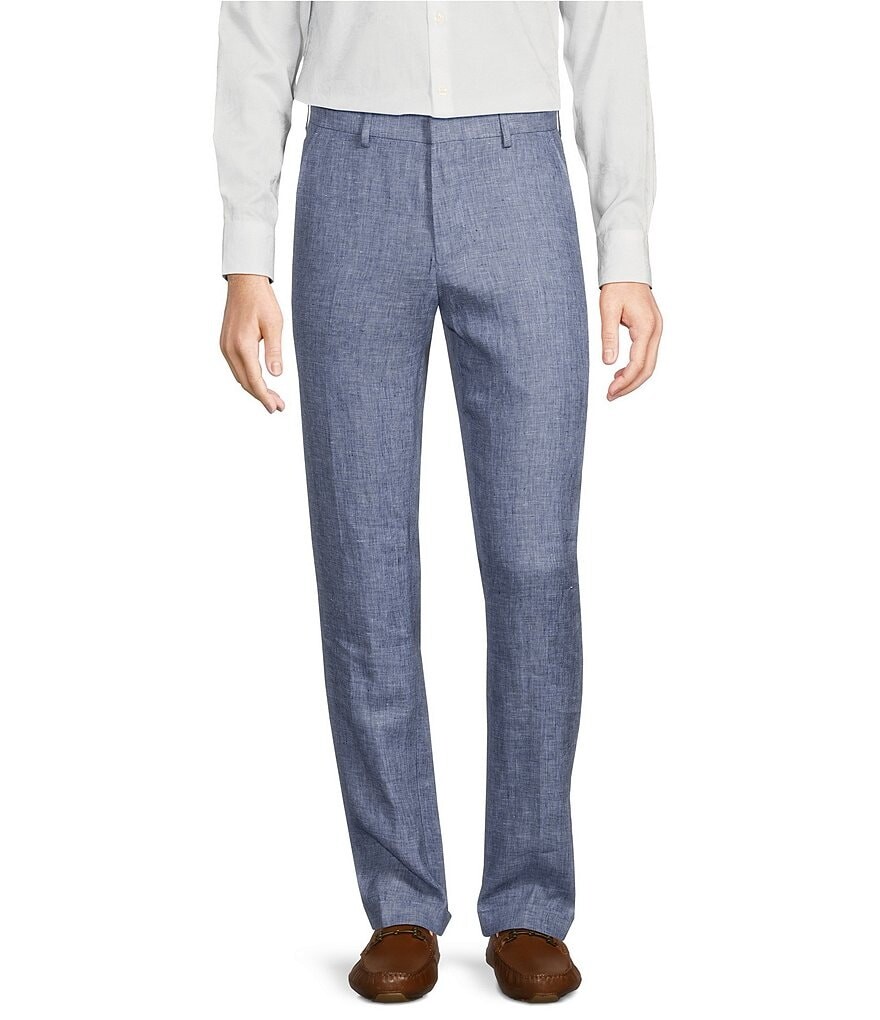 

Murano Baird McNutt Linen Alex Slim Fit Костюм с плоской передней частью и раздельными брюками, синий