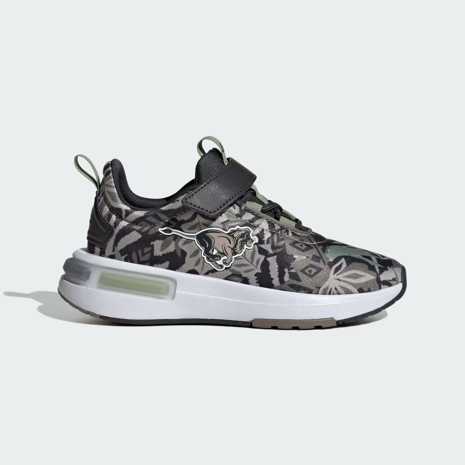 

Детские кроссовки x Disney Lion King Racer TR23 Adidas, цвет Carbon/Tent Green/Wonder Beige