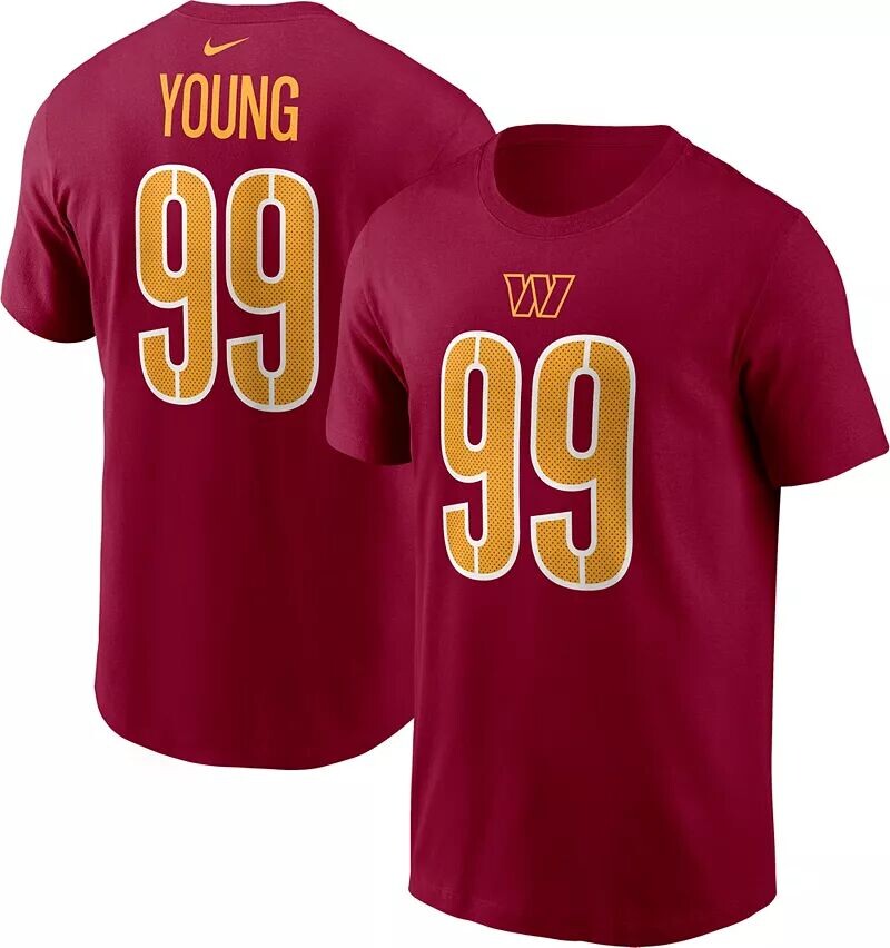 

Мужская красная футболка Nike Washington Commanders Chase Young #99
