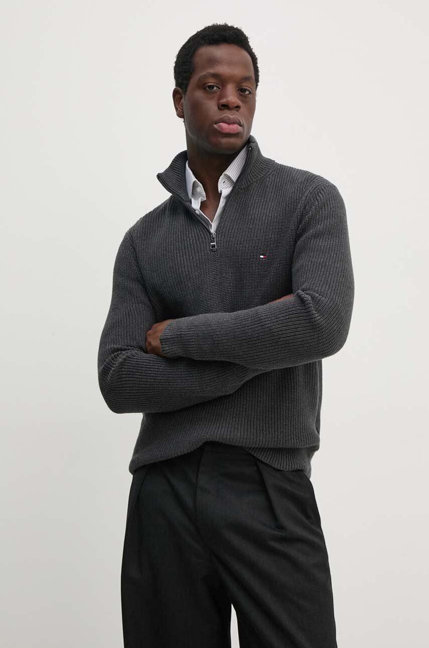 

Хлопковый свитер Tommy Hilfiger, серый