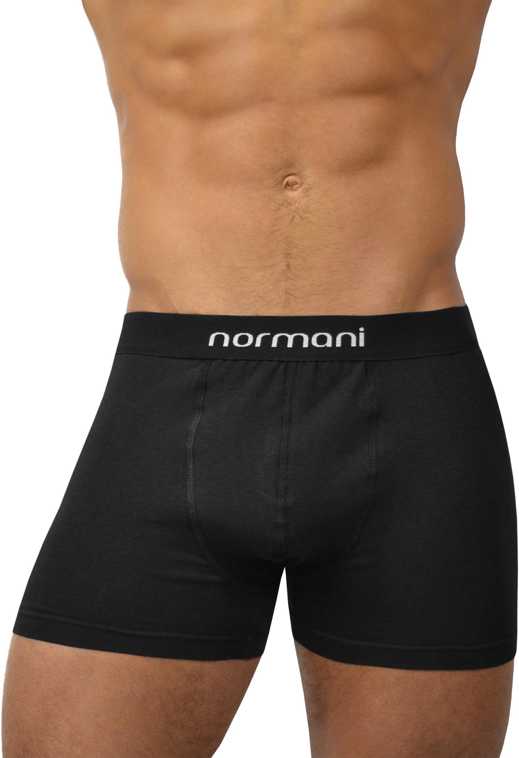 Боксеры normani 6 Stück Retro Boxershorts aus Baumwolle, цвет Basic Black цена и фото