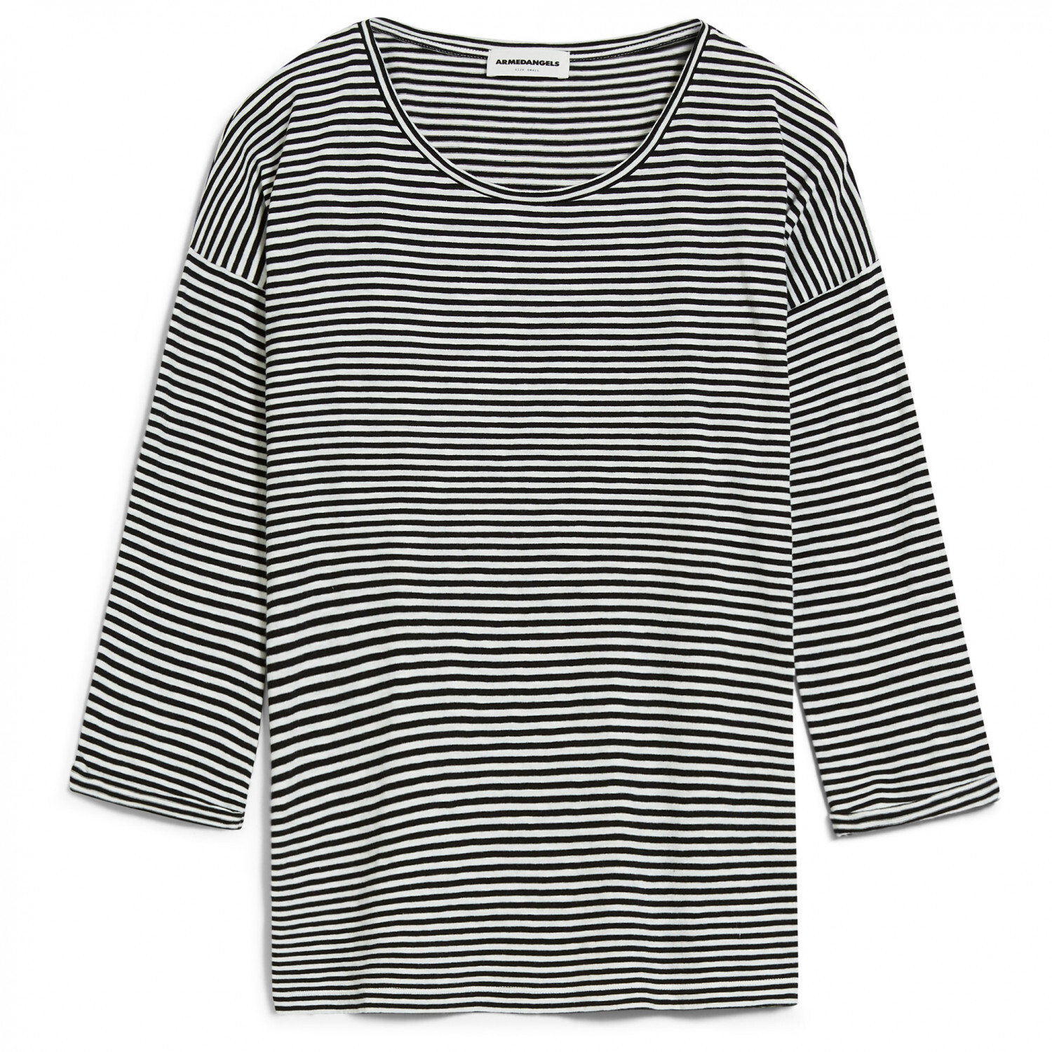 

Лонгслив Armedangels Women's Sianaa Lovely Stripes, цвет Black/Oatmilk