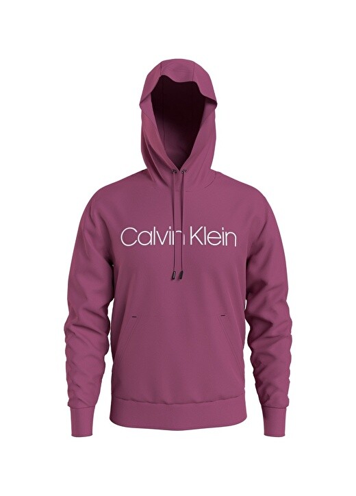

Сиреневая мужская толстовка с воротником с капюшоном Calvin Klein, Фиолетовый