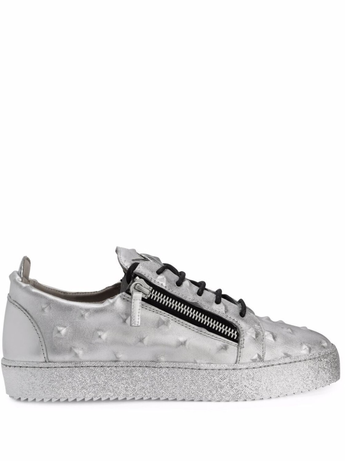 

Giuseppe Zanotti кеды Frankie с заклепками, серебристый