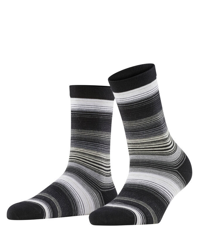 Носки в полоску Burlington, черный асимметричные носки в полоску