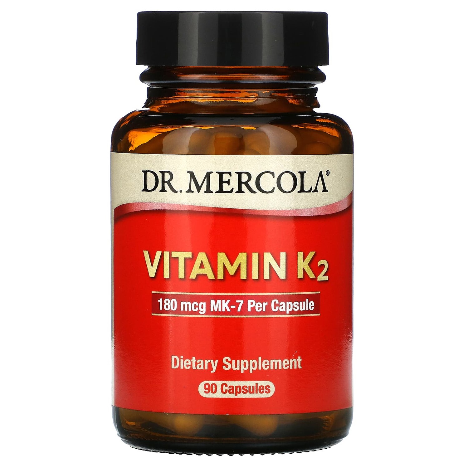 

Витамин K2, 180 мкг, 90 капсул, Dr. Mercola