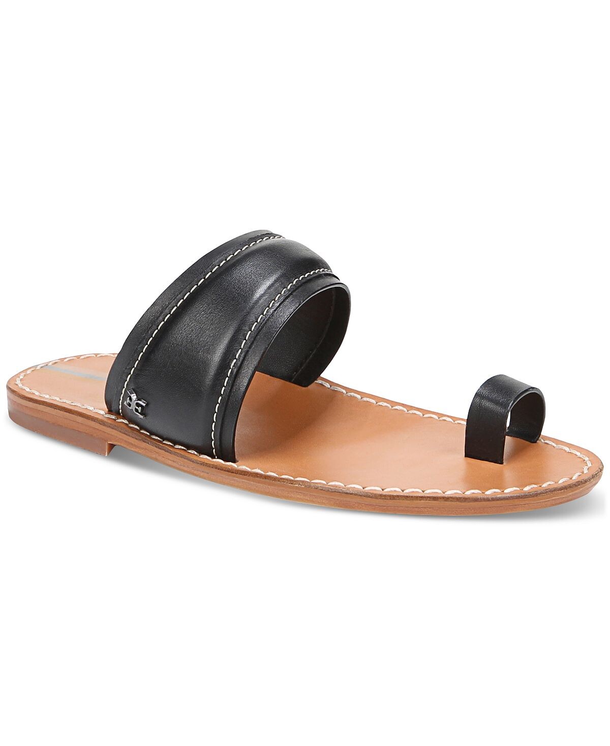 

Сандалии Margit на плоской подошве без шнуровки с кольцом на носке Sam Edelman, черный