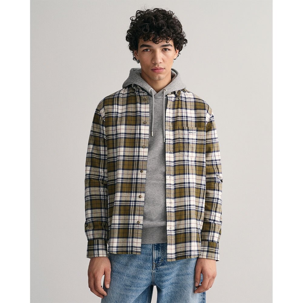 

Рубашка Gant Check, коричневый