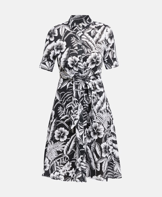 

Льняное платье Lauren Ralph Lauren, белый