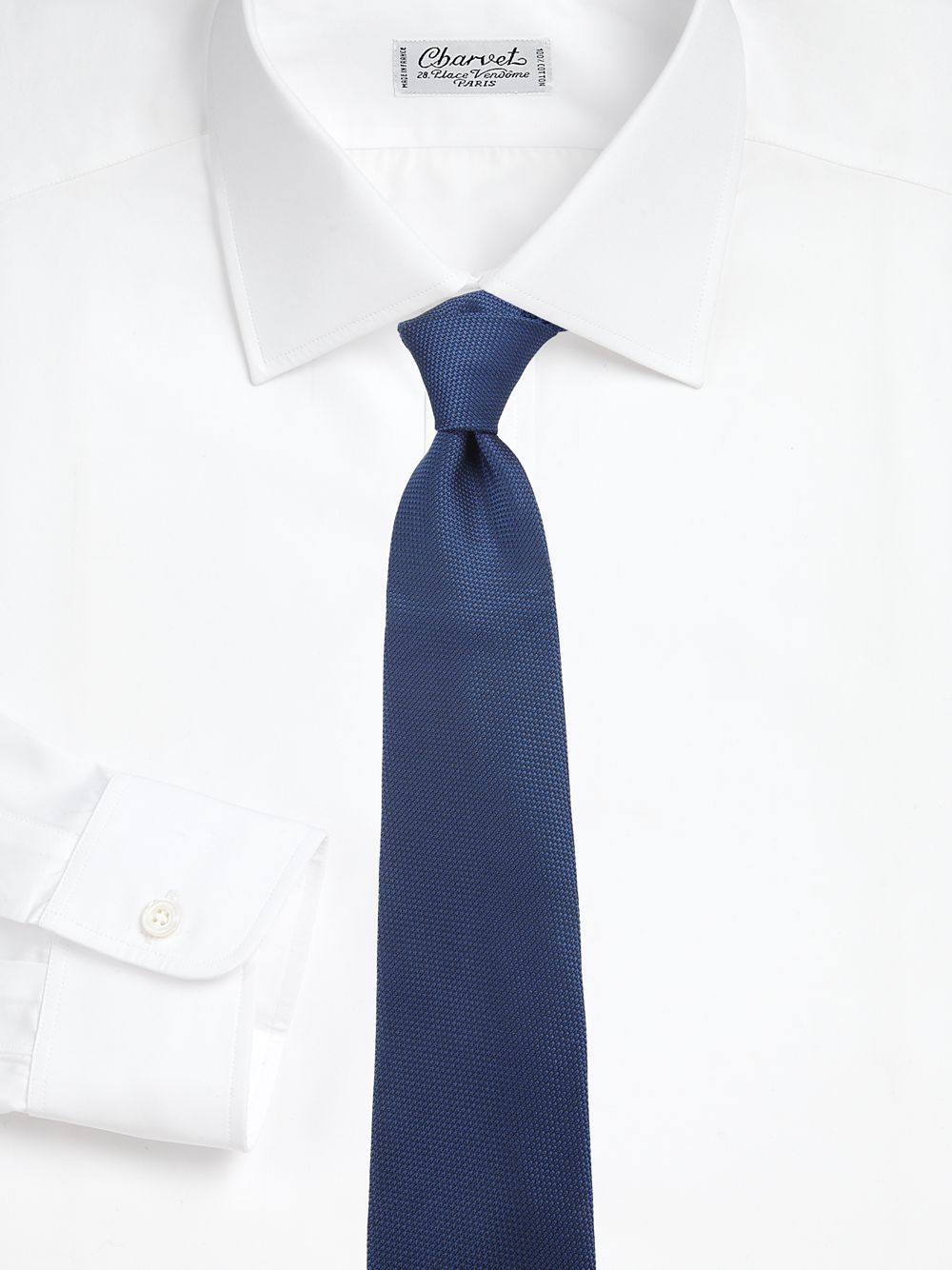 Классический шелковый галстук Charvet, синий классический шелковый галстук charvet синий