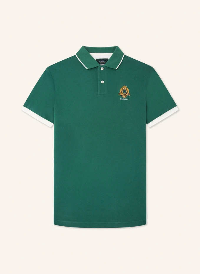 

Рубашка-поло heritage logo polo Hackett London, зеленый