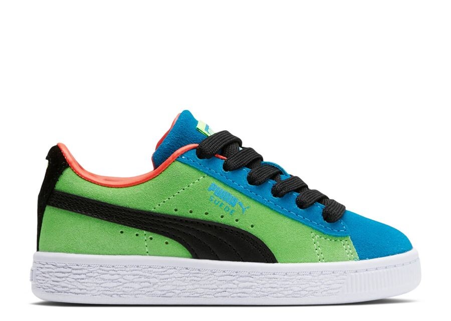 

Кроссовки Puma Suede Little Kid 'Water Fight', зеленый