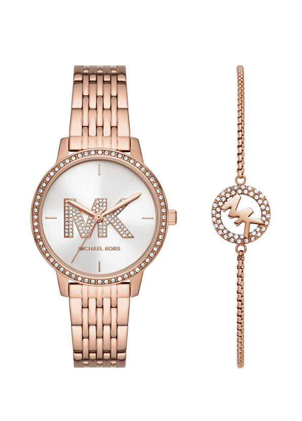 

Mk1052Set комплект женских наручных часов и браслета Michael Kors, розовый