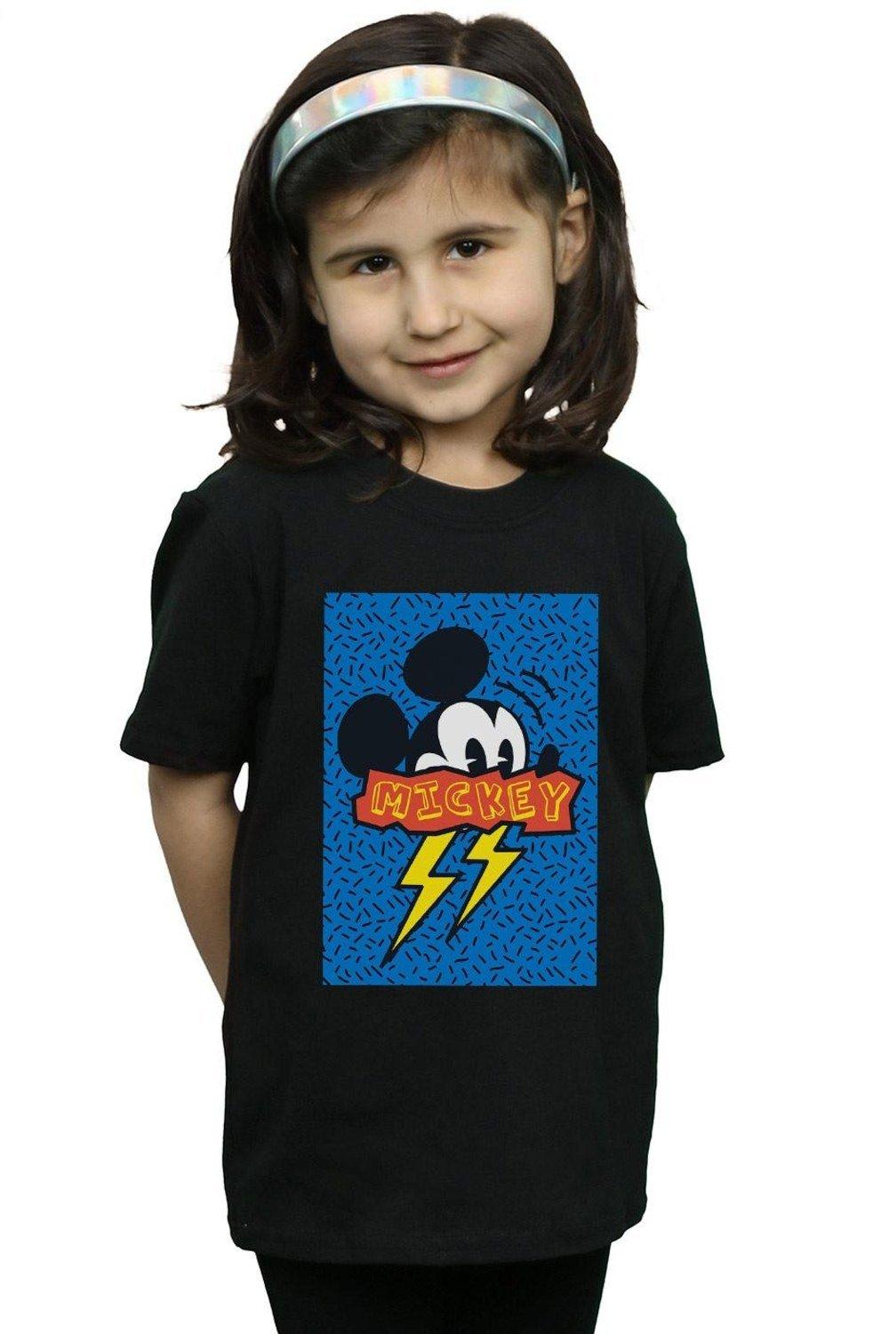 Хлопковая футболка с Микки Маусом в стиле 90-х годов Disney, черный хлопковая футболка в стиле 90 х годов whitney houston белый