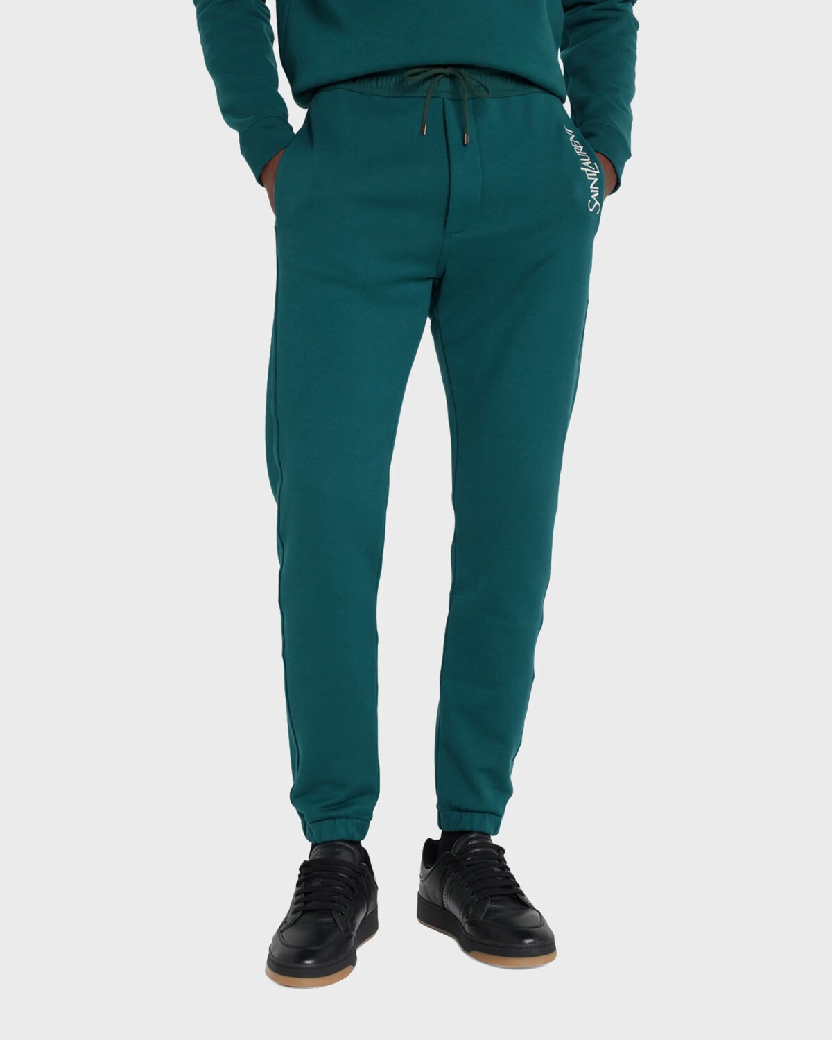 

Мужские спортивные штаны Cassandra Terry Saint Laurent, цвет Deep Green