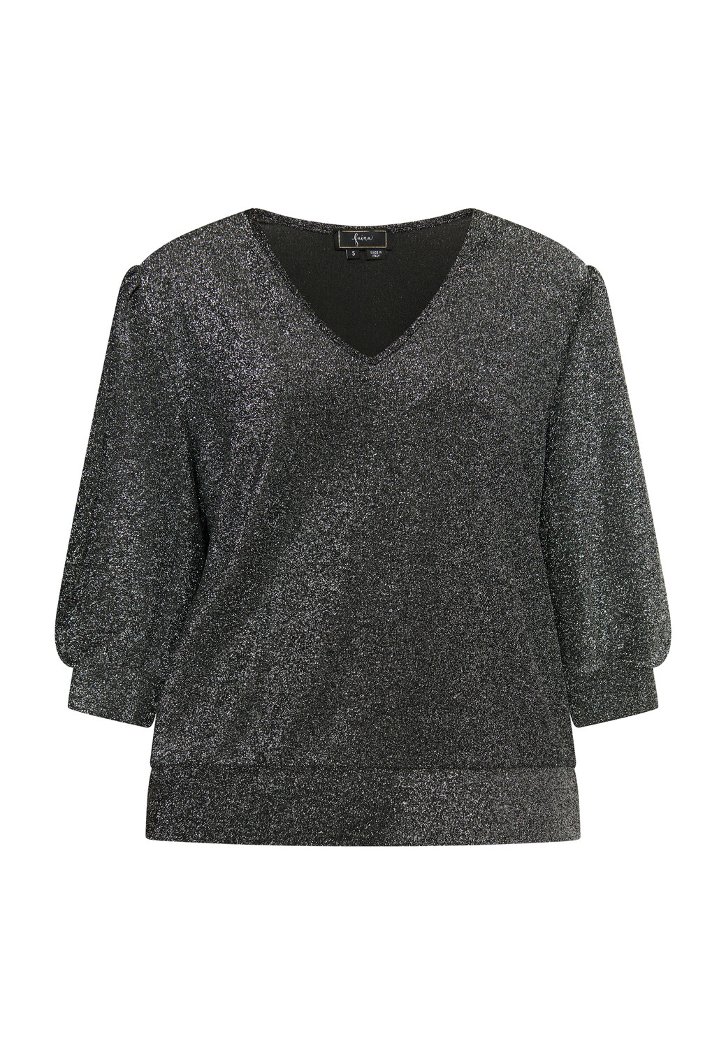 Блуза faina Glitzershirt, серебристо-черный norgau 051110110 серебристо синий серебристо черный