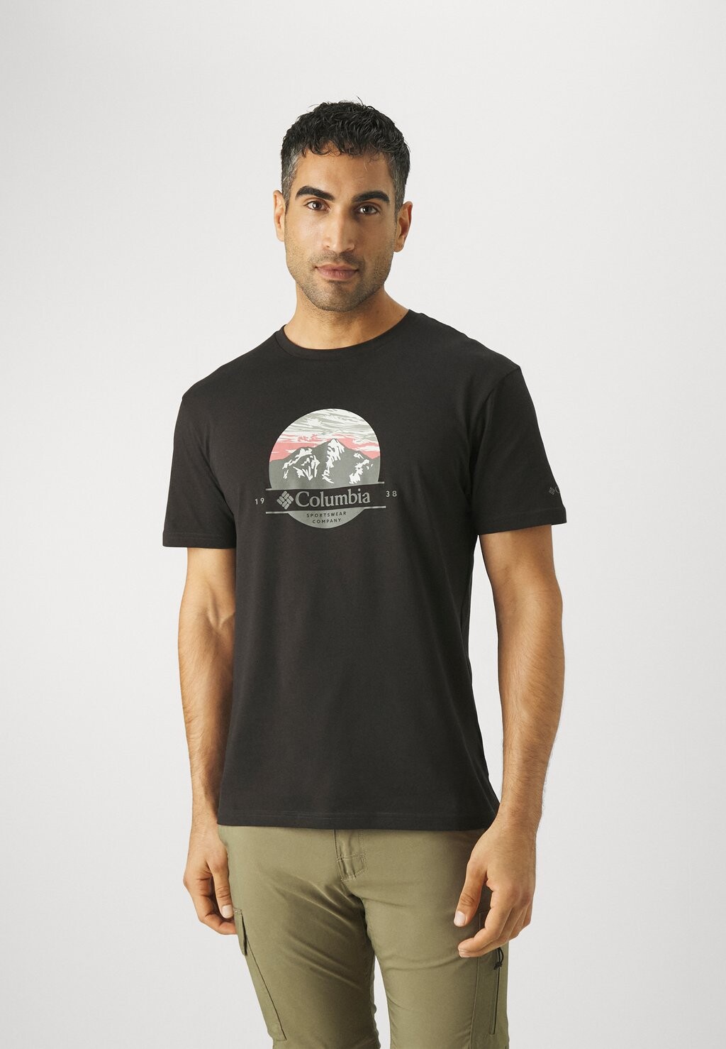 

Футболка с принтом PATH LAKE GRAPHIC TEE Columbia, цвет black