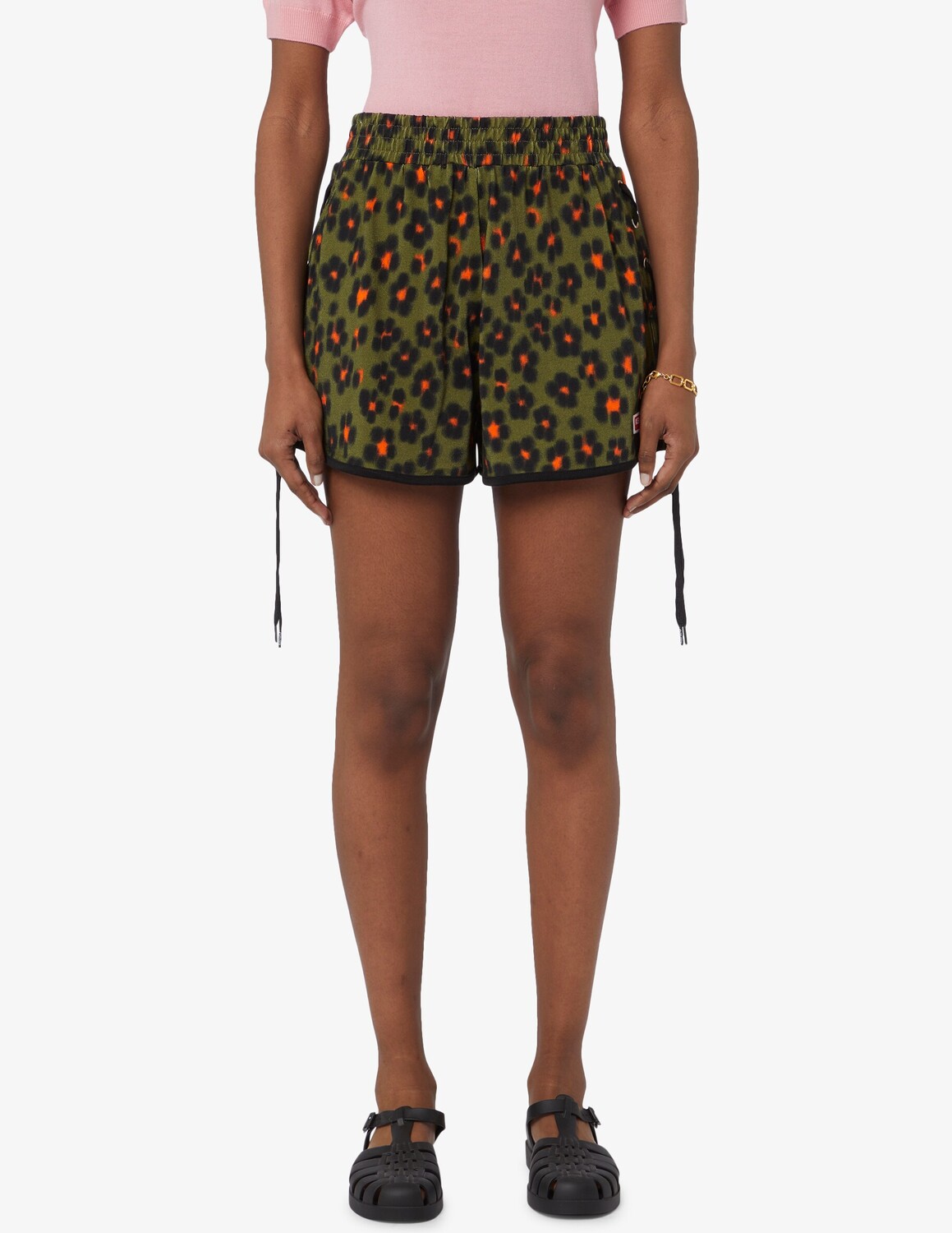 

Шорты с животным принтом Kenzo, зеленый