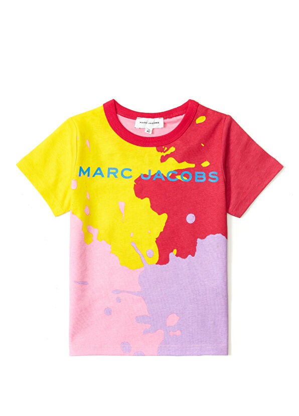 

Футболка для девочек с разноцветным логотипом Marc Jacobs