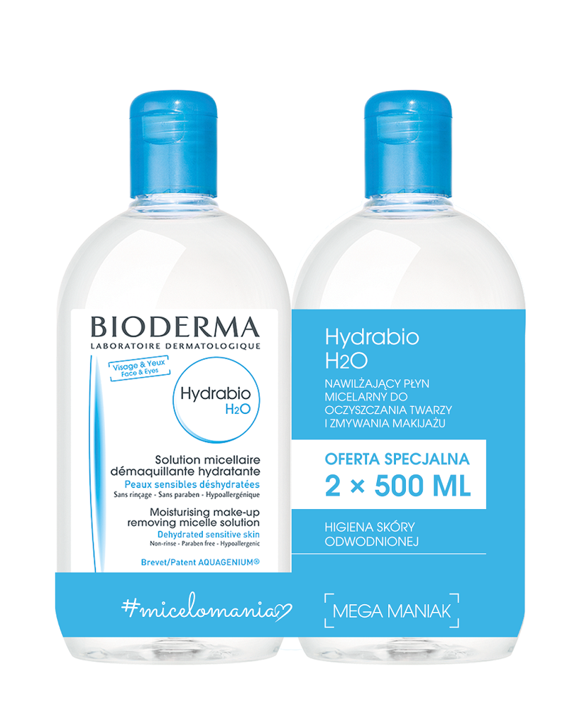 Bioderma Hydrabio H2O мицеллярная вода, 2 шт. bioderma мицеллярная вода hydrabio h2o 100 мл