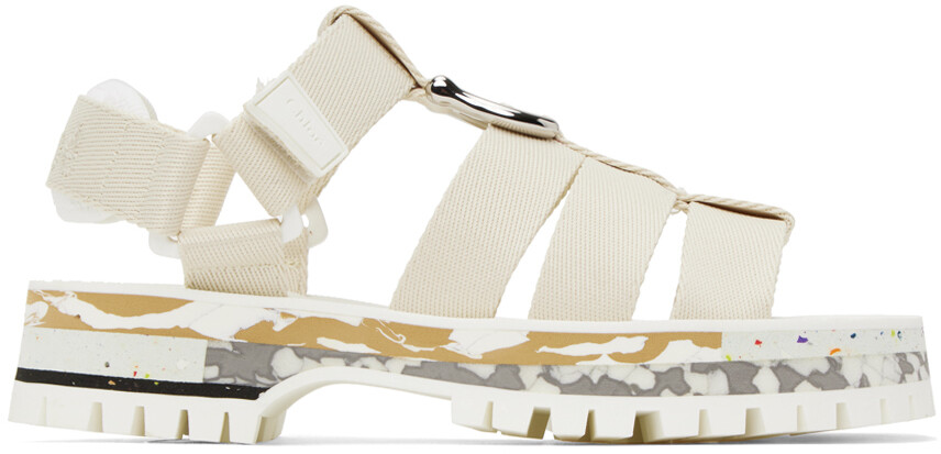 

Бело-белые сандалии Nike Chloe