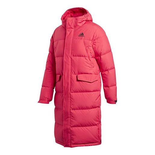 Пуховик adidas Stay Warm Sports hooded down Jacket Red, красный