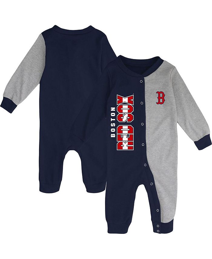 Комбинезон для новрожденных темно-синего цвета и цвета Хизер Грей Boston Red Sox Outerstuff, синий