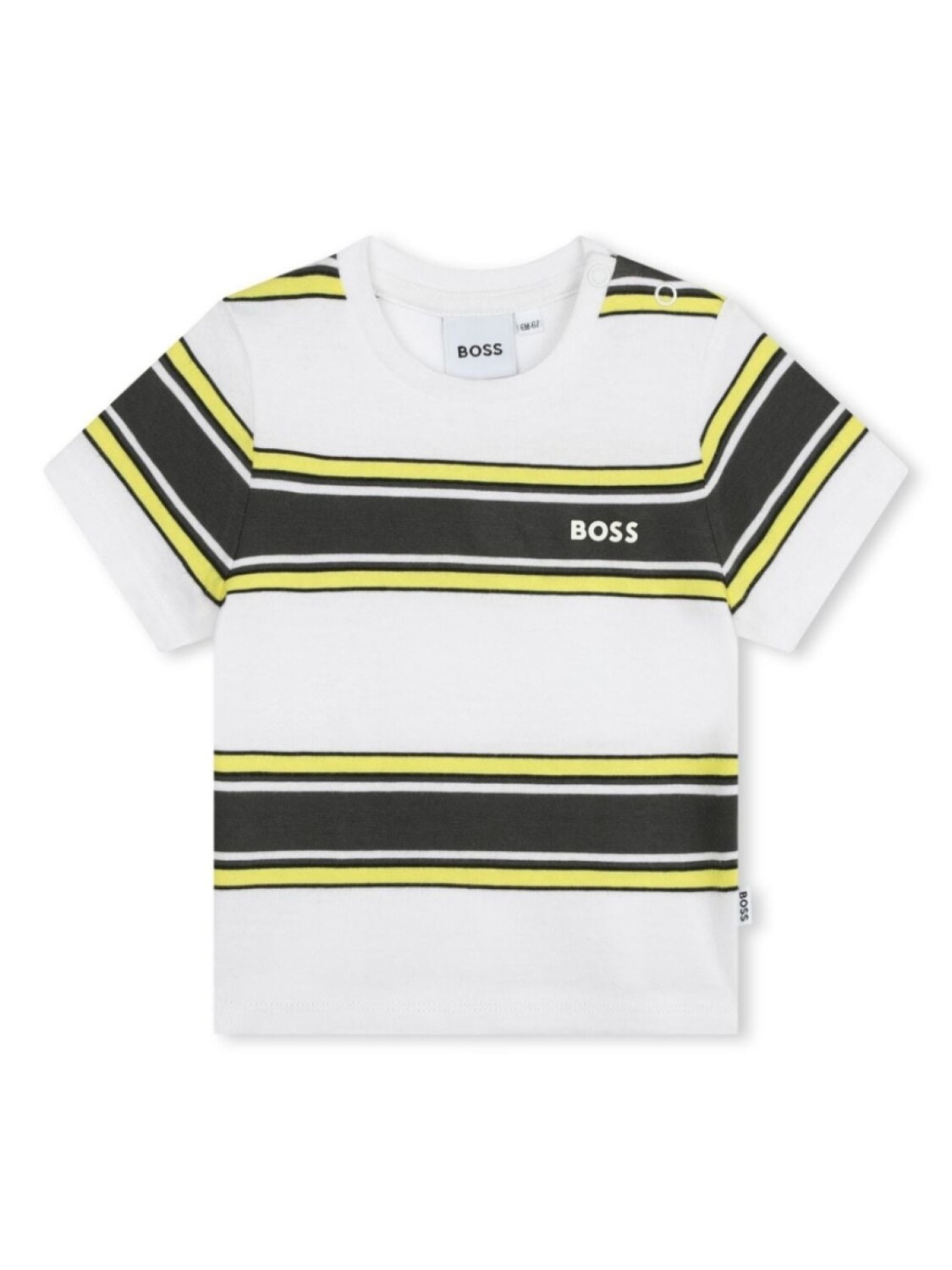 

BOSS Kidswear футболка в полоску, белый