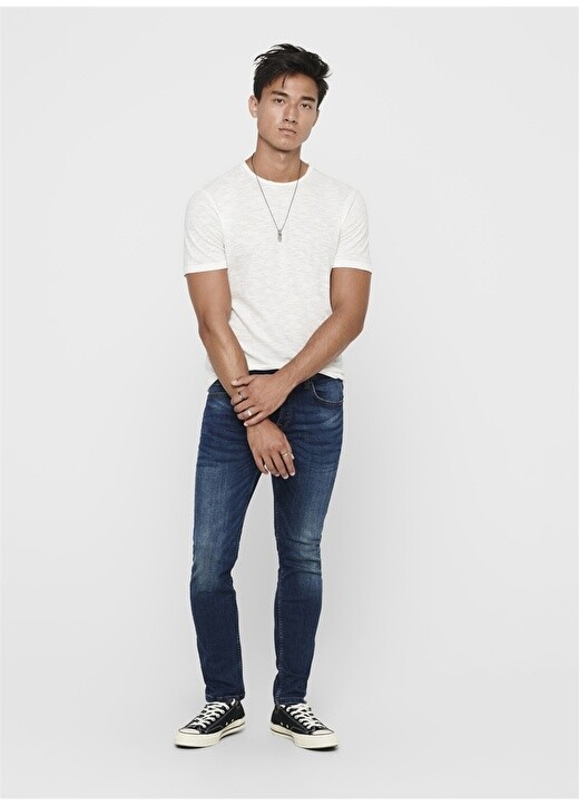 

Синие мужские джинсовые брюки Slim Fit Only & Sons