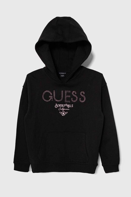 

Детская хлопковая толстовка Guess, черный