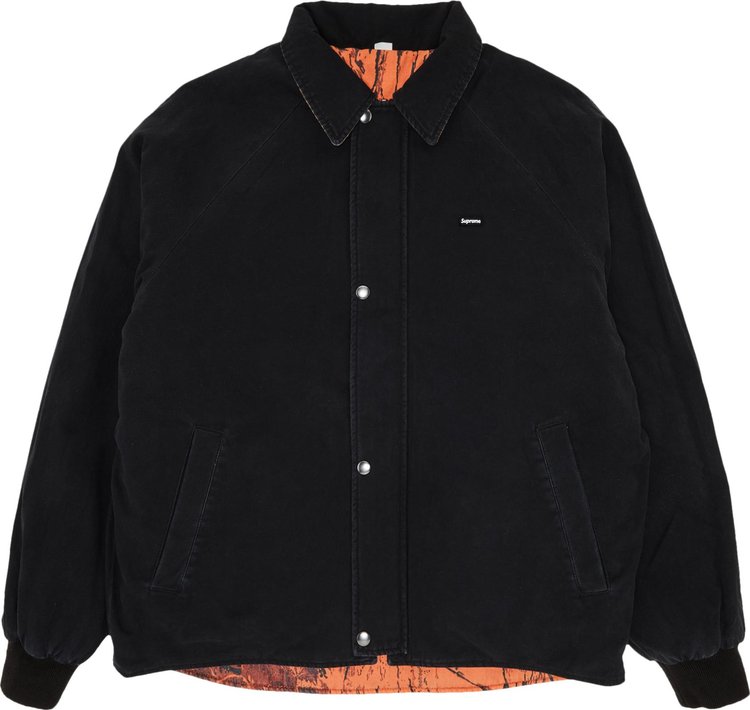 Куртка Supreme x RealTree Reversible Quilted Work 'Black', черный thisisneverthat x realtree work