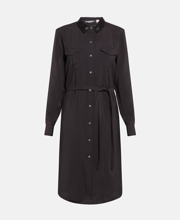 

Платье-рубашка на талии Scotch & Soda, икра черная