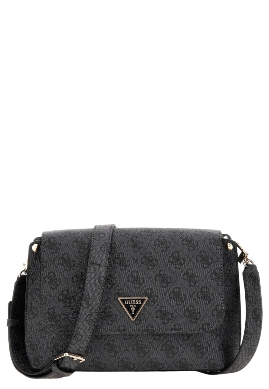 

Сумка через плечо Guess Meridian Flap, цвет Coal logo