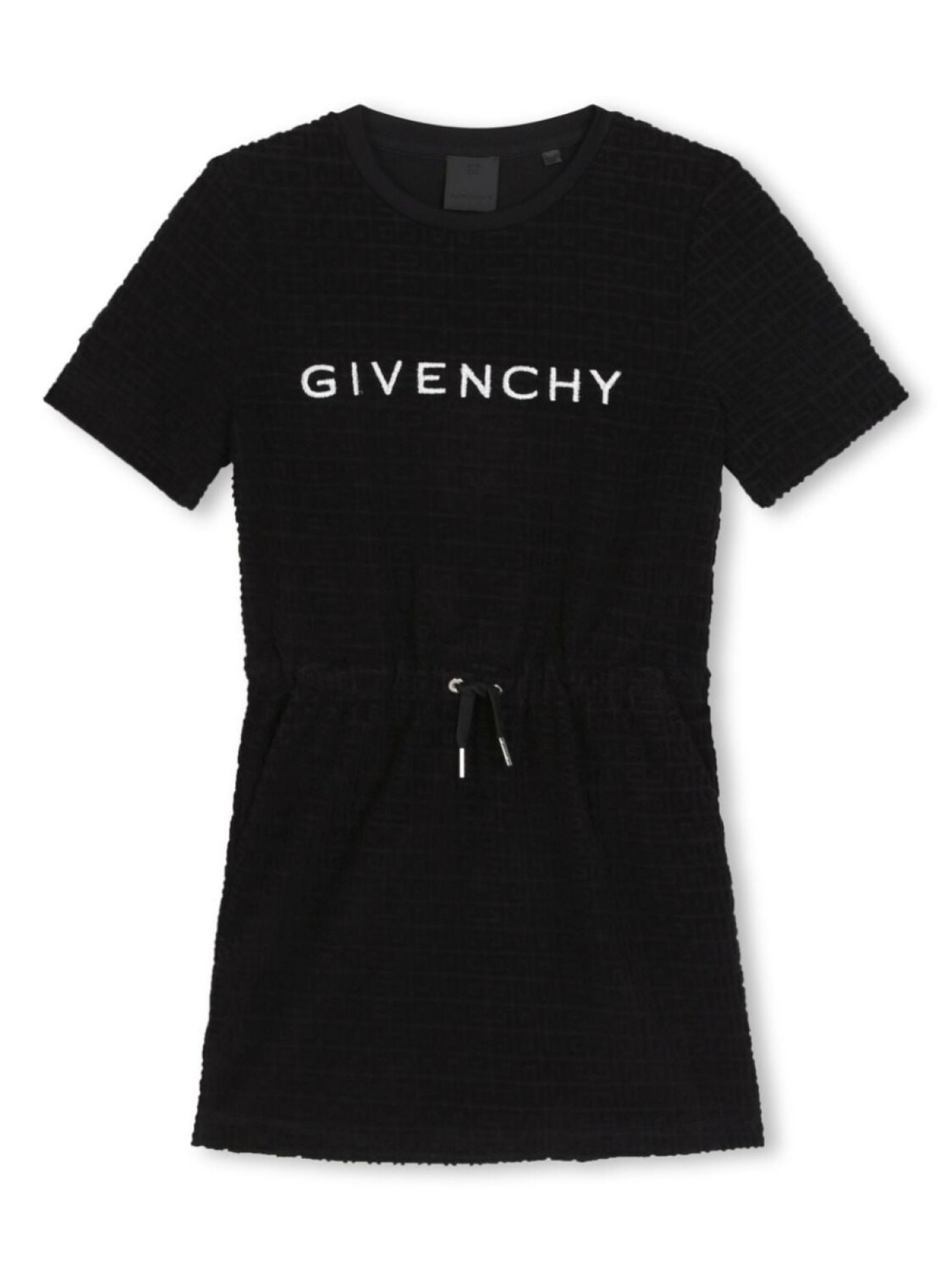 

Givenchy Kids жаккардовая платье-футболка с логотипом 4G, черный